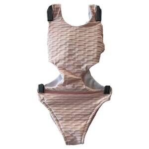 NEW LES TOUT PETITS girl's petal monokini in pink